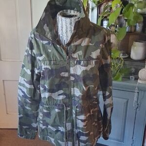 Old Navy Green Camouflage Jacket